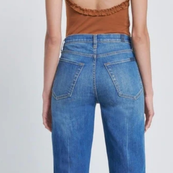 7 for all mankind high waist cropped straight size 29 - Picture 4 of 8